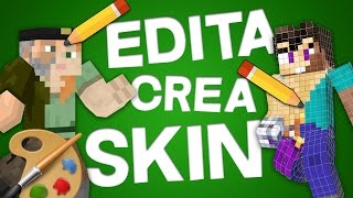 COMO HACER SKINS PARA MINECRAFT TODAS LAS VERSIONES  FÁCIL RÁPIDO Y ONLINE [upl. by Latsyrd]