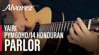 AlvarezYairi Honduran PYM60HD14 Parlor Guitar [upl. by Dnalram]