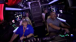 POV of Millennium Falcon Smugglers Run ride at Disney World [upl. by Oiziruam]