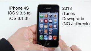 You Can Still Officially Downgrade iPhone 4S to iOS 613 Without Jailbreaking [upl. by Narrad]