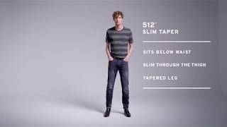 Levis Mens 512 Slim Taper Fit Jean [upl. by Neerod]