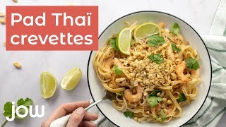 Recette de pad thaï crevettes [upl. by Naras962]