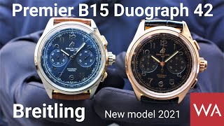 BREITLING Premier B15 Duograph 42 NEW SplitSecond Chronograph with inhouse Calibre [upl. by Sidran]