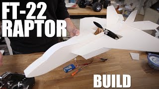 Flite Test  FT22 Raptor  BUILD [upl. by Gnanmos]