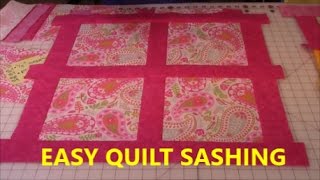 Quilt Sashing Lesson 1  The Sewing Room Channel [upl. by Acira]