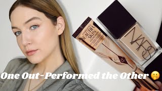 Charlotte Tilbury Beautiful Skin Foundation vs NARS Light Reflecting Foundation [upl. by Neram]