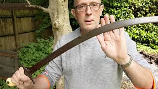 Curved swords and how to cut with them  kilij shamshir tulwar sabre [upl. by Yaffit781]