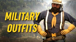 MILITARY OUTFITS Red Dead Online US Army Outfit amp Civil War Outfits [upl. by Chancelor]