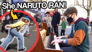 I played NARUTO Blue Bird Sadness and Sorrow on piano in public [upl. by Eidlog887]