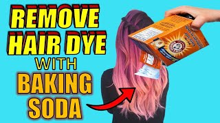 4 Easy Ways to REMOVE HAIR DYE With BAKING SODA [upl. by Assened]