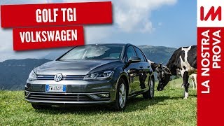 Prova Volkswagen Golf TGI la regina delle auto a metano [upl. by Della]