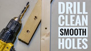 How To Drill Clean Holes In Wood  Two Minute Tuesday [upl. by Kutzer]