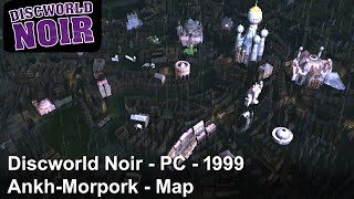 Discworld Noir  AnkhMorpork  Map  PC  1999 [upl. by Ise]