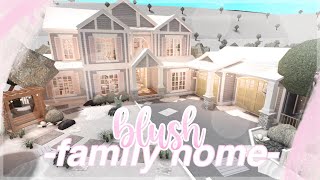 BLOXBURG  Blush Family Home  House Build [upl. by Refeinnej692]