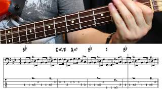 The Beatles  Ob La Di Ob La Da Bass cover with tabs [upl. by Avie]