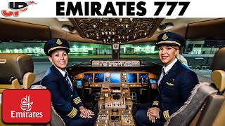 Emirates Women Pilot Boeing 777 into Quito  Cockpit Views [upl. by Modie]