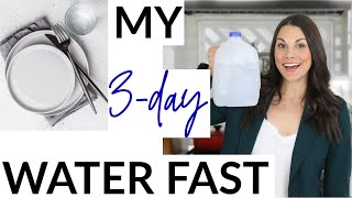 I DID A 3DAY WATER FAST The How Why  Tips From A Dietitian [upl. by Hawk]