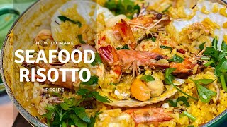 Saffron Seafood Risotto Recipe [upl. by Loggins]