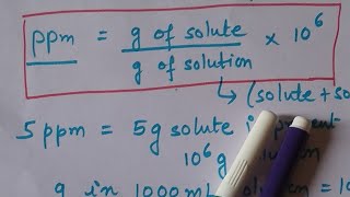 How to calculate ppm  ppm calculation [upl. by Eiramyllek]