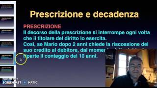 Prescrizione decadenza [upl. by Leese432]