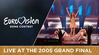 Helena Paparizou  My Number One  Greece 🇬🇷  Grand Final  Eurovision 2005 [upl. by Dnilazor]