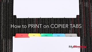 How to Print on Copier Tabs [upl. by Aushoj132]