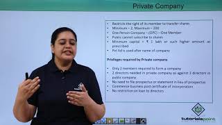 Class 11th – Types of Joint Stock Company  Business studies  Tutorials Point [upl. by Bollinger625]