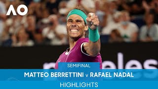 Matteo Berrettini v Rafael Nadal Highlights SF  Australian Open 2022 [upl. by Chang]