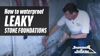 How to Waterproof Leaky Stone Foundations [upl. by Kondon]