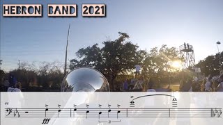 Hebron HS Band 2021 Baritone Transcription [upl. by Esinaj]