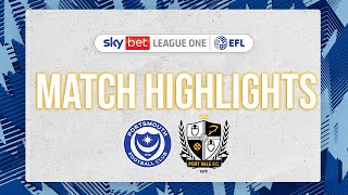 Portsmouth v Port Vale highlights [upl. by Fin124]