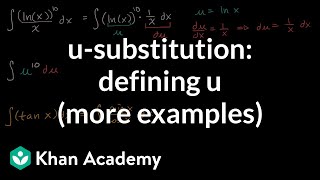 substitution defining  more examples  AP Calculus AB  Khan Academy [upl. by Cyprian]