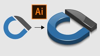 How to Create 3D Glossy Logo in Adobe Illustrator  Easy Tutorial [upl. by Rheinlander372]