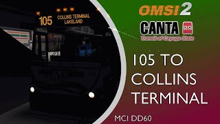 OMSI 2 Cayuga USA Route 105 to Collins Terminal MCI DD60 [upl. by Mialliw]