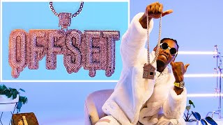 Offset Shows Off His Insane Jewelry Collection  GQ [upl. by Ynabla]