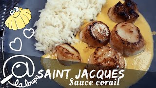 NOIX DE SAINT JACQUES SAUCE CORAIL 143 [upl. by Yelsek]