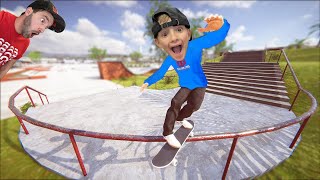 FATHER SON SKATEBOARDING VIDEO GAME 4  5000 Foot Grind [upl. by Fairfield496]