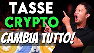 TASSE CRYPTO 2024 ADESSO È UFFICIALE CAMBIA TUTTO [upl. by Wrand]