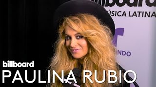 Paulina Rubio Interview  Backstage at Latin Music Awards 2016 [upl. by Malanie]