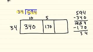 Area Model 2 Digit Divisor [upl. by Saxen]