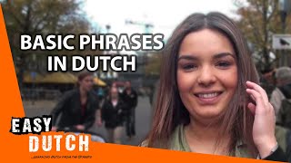 Easy Dutch 1  Basic Phrases from the streets [upl. by Waldos341]