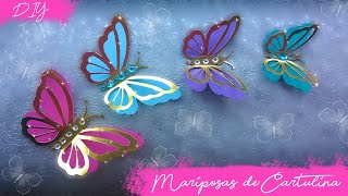 DIY Mariposas de cartulina Kath Reyes [upl. by Felten]