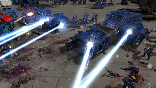 Unification Mod 2021 Survival Imperial Guard amp Ultramarines vs Tyranids  Dawn Of War Soulstorm [upl. by Eerrehs]