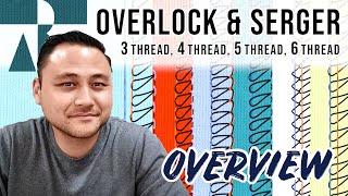 Different types of overlocks  sergers amp stitches Merrow 3 Thread 4 Thread 5 Thread 6 Thread [upl. by Erdreid]