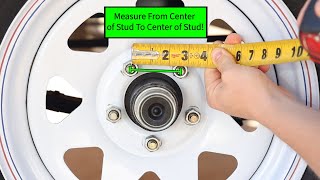 How to measure a 5 lug trailer wheel bolt pattern [upl. by Htide600]