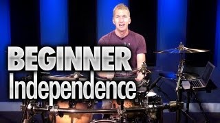 Beginner Drumming Independence  Drum Lesson DRUMEO [upl. by Syhr332]