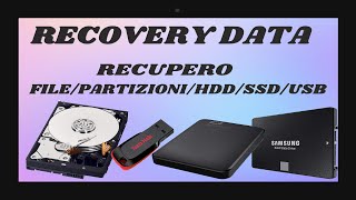 RECOVERY DATA RECUPERA FILE DA PARTIZIONIHDDSSDUSBSD [upl. by Ezequiel]