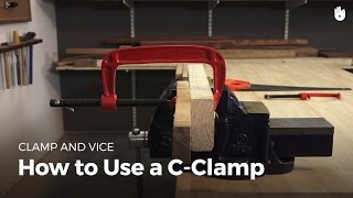 How to Use a CClamp  Woodworking [upl. by Chadbourne]