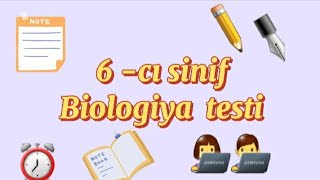 6cı sinif Biologiya testiOnline test [upl. by Wakeen]