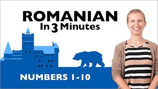 Romanian in Three Minutes  Numbers 110 [upl. by Eikceb]